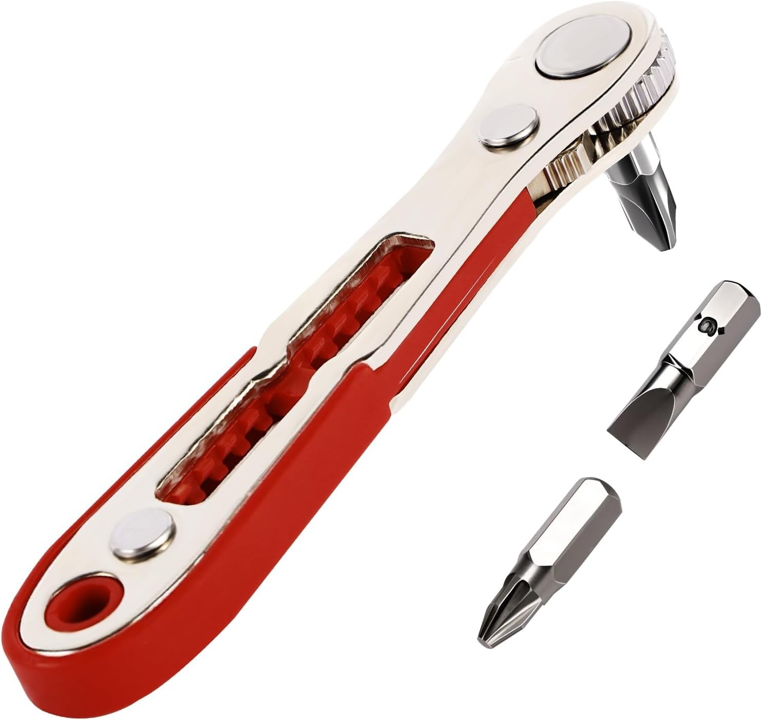 22-in-1 Magnetic Ratchet Screwdriver Set w/Reversible Wrench & Bits | Compact…