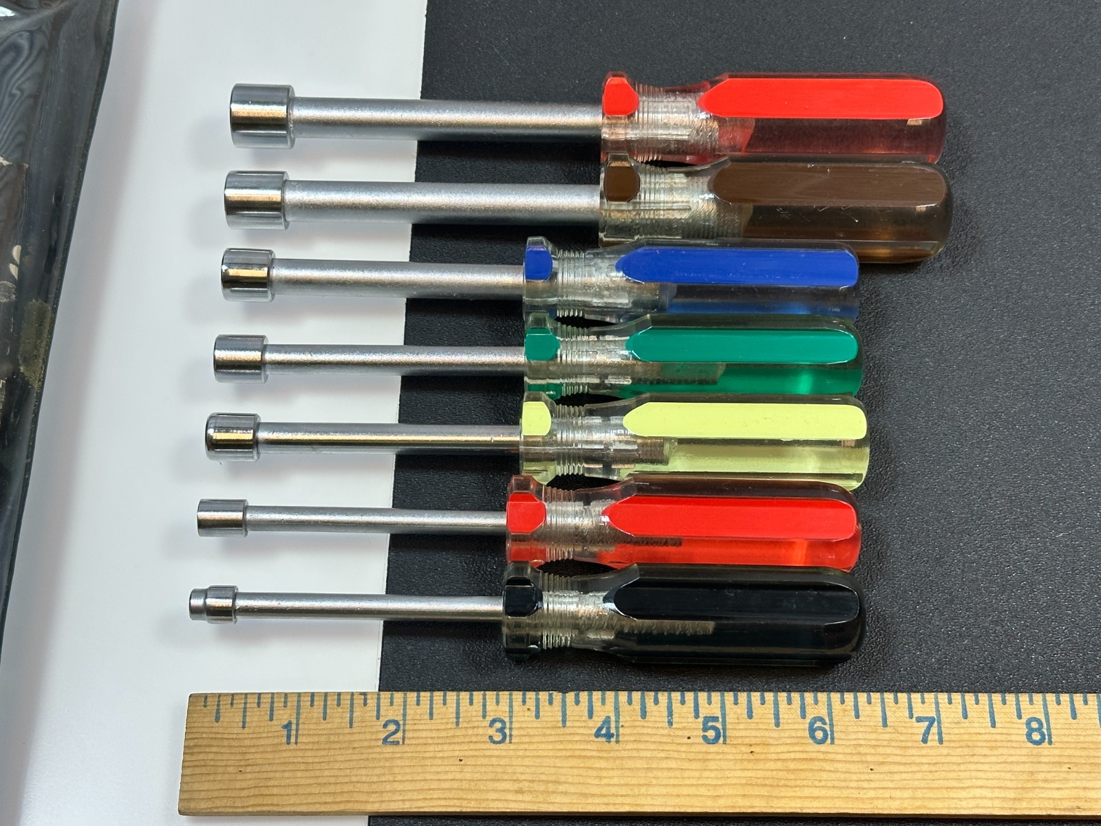 🇺🇸 Thorsen Tools USA 7pc No. 737 Nutdriver Set SAE Sizes 3/16″ to 1/2″ Kit Bag