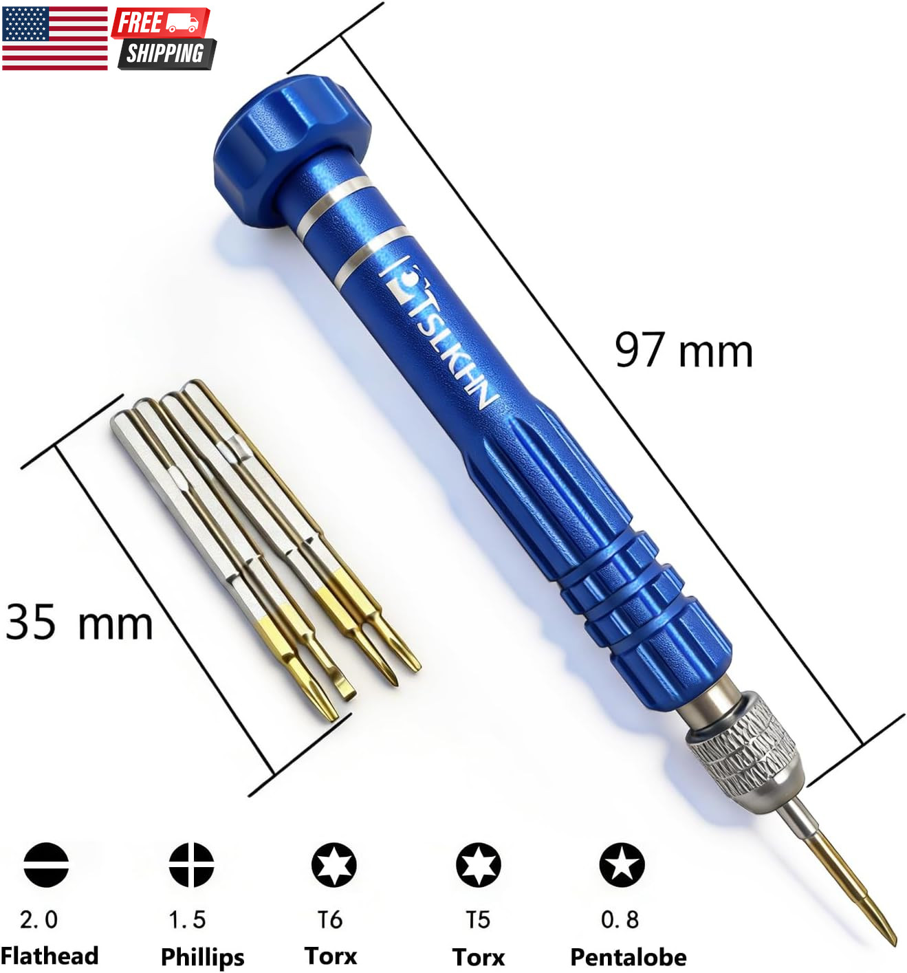 Eye Glass Repairing Kit, S2 Steel Screwdriver with 15 Types of Screws, Precision
