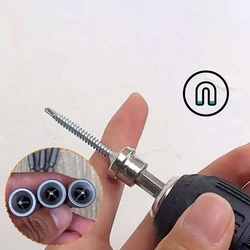 5PCS Magnetic Positioning Screwdriver Bits 25mm/50mm Woodworking Screw Hex Tools