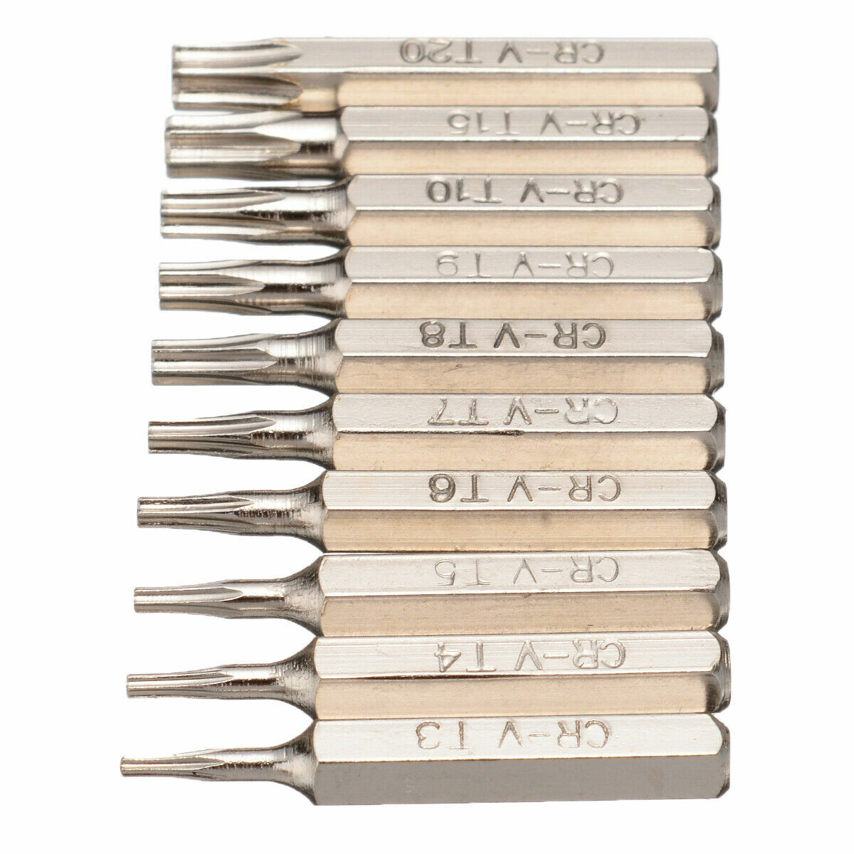10x 28mm Magnetic CR-V Screwdriver Bit Set Hex Torx Head Electrician Repair Tool