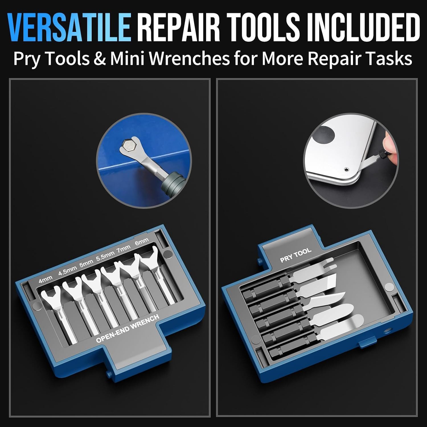 Precision Screwdriver Set for Electronics Repair 55 in 1 (Blue) | Compact Repair