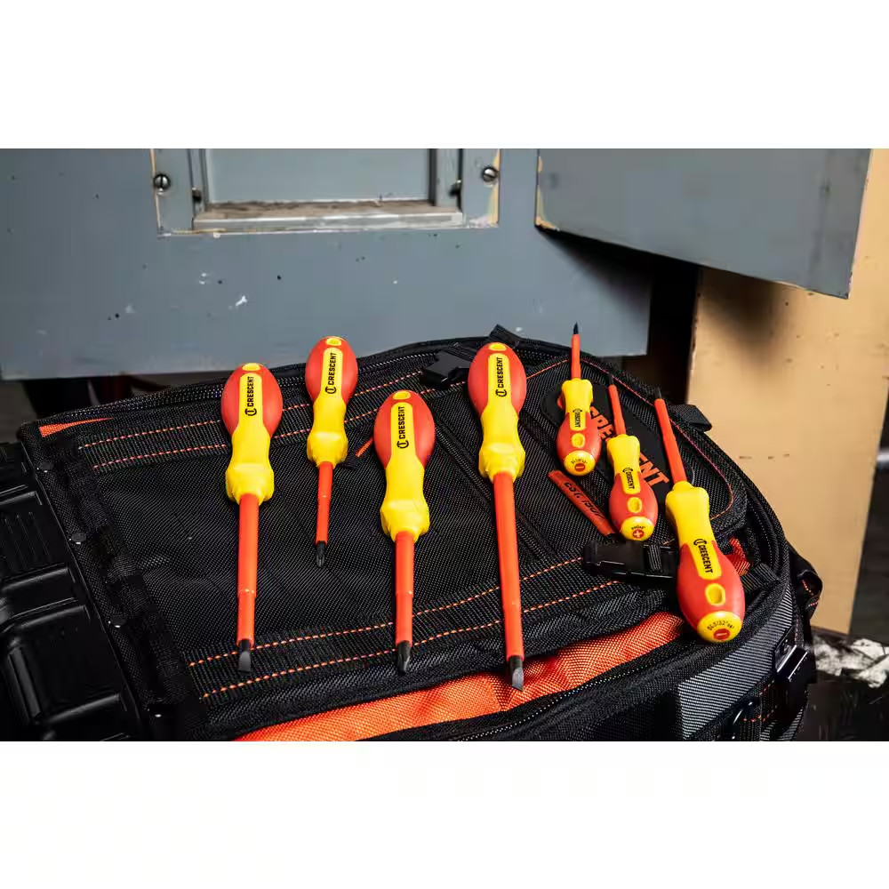 Crescent Screwdriver Set 7 Piece VDE Insulated Phillips Slotted Electrical Tools