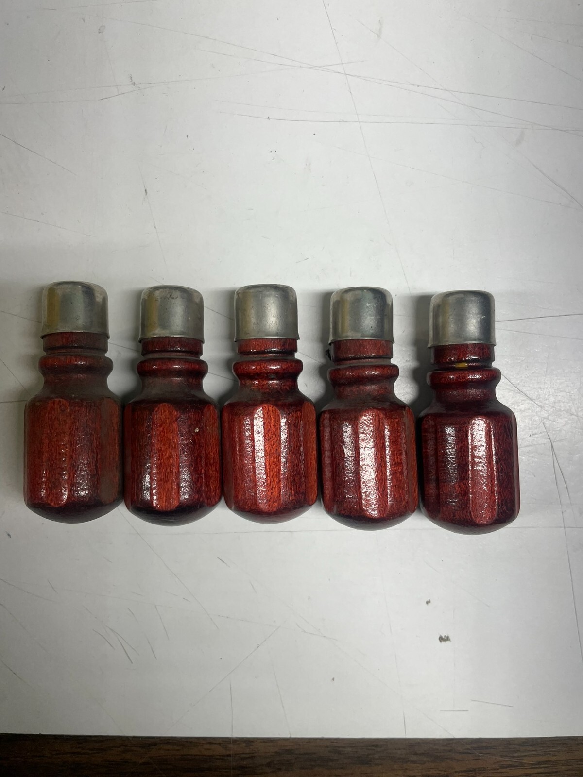 Vintage Wood Screw Driver Handles (5-Pack) Stubby FREE SHIPPING