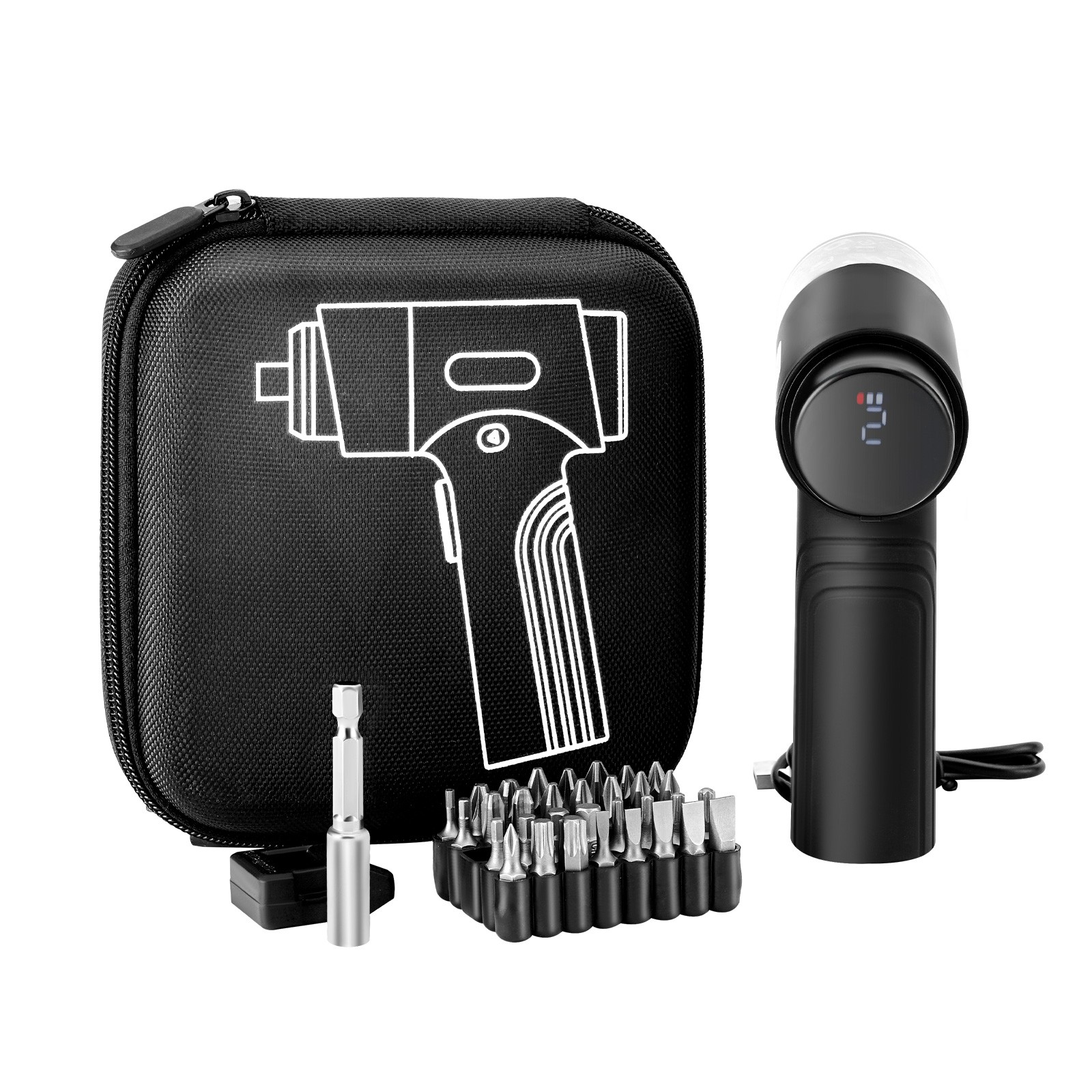VEVOR Electric Screwdriver Cordless Screwdriver Set 7 Torque Settings 0.5-5 N.m