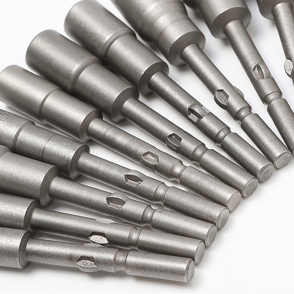 Deepen Hex Magnetic Nut Driver Socket 5mm Round Shank Impact Drill Bits 5-19mm