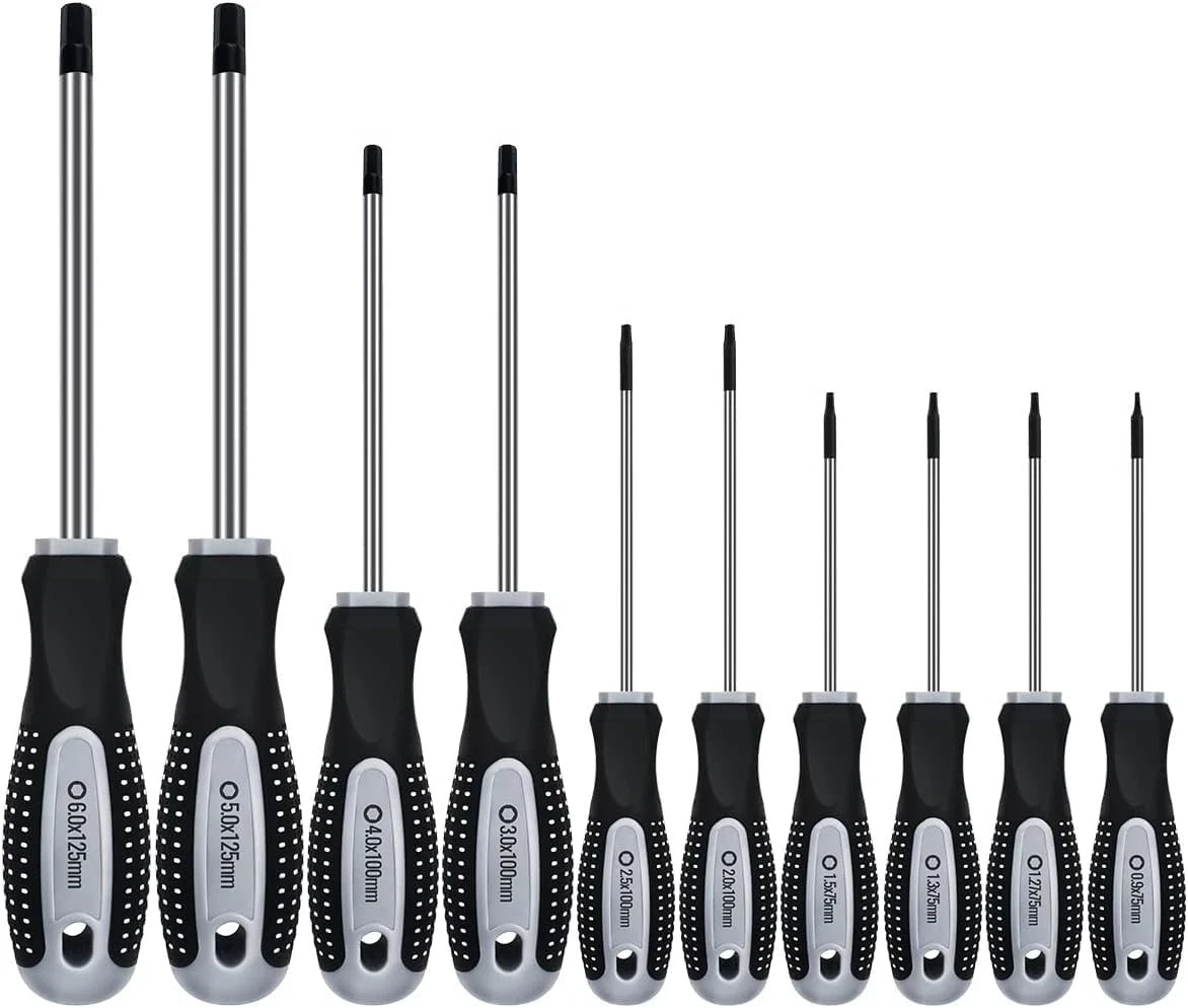 Hex Allen Wrench Screwdriver Set (10 Pack in Precision & Standard Metric Sizes 0