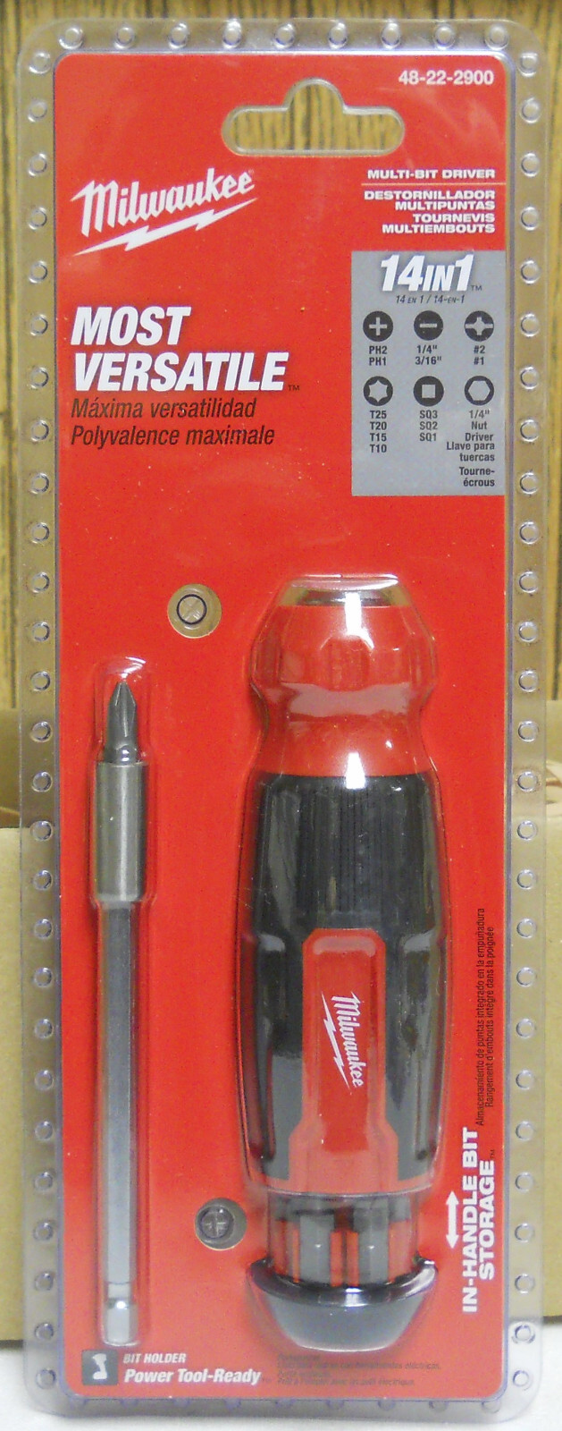 Milwaukee 48-22-2900 Most Versatile 14-In-1 Multi-Bit Driver