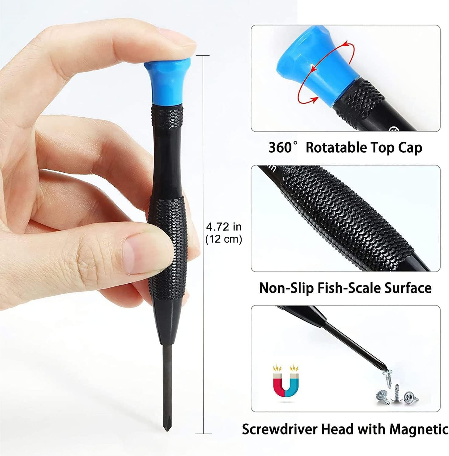 21-Piece Set Opening Pry Tool Screwdriver Multiple Functions Repair Black