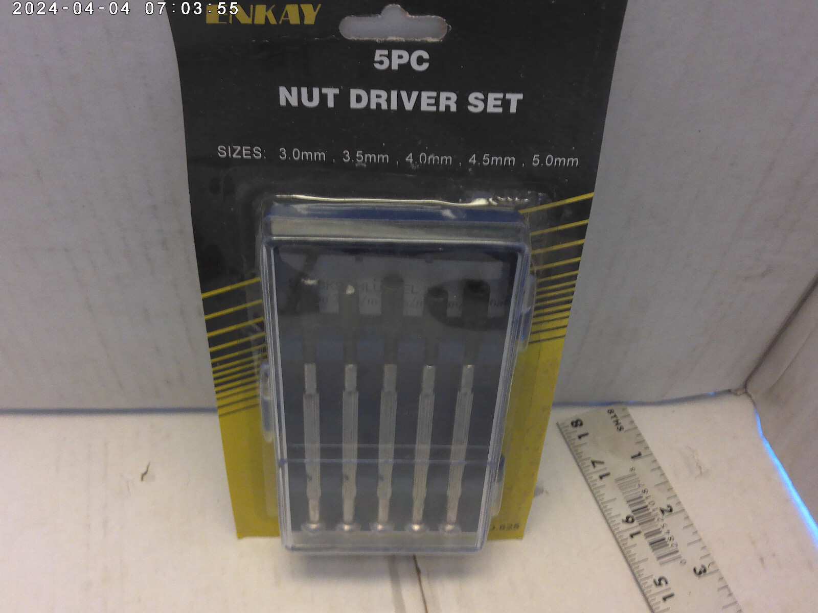 1990’s vintage 5 pc mini nut driver set all metal NEW old stock (China)