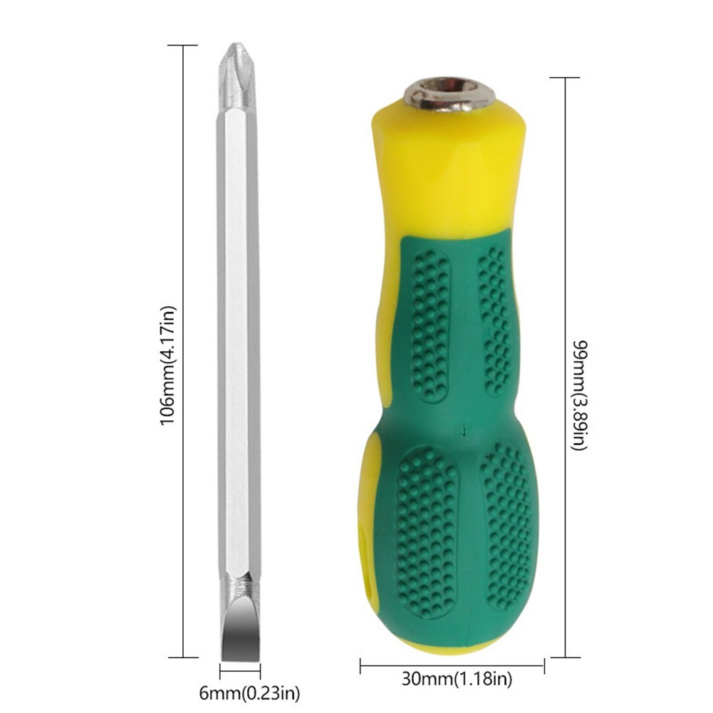 Screwdriver Hand Tool Accessories Dual 170mm Interchangeable Long Slotted