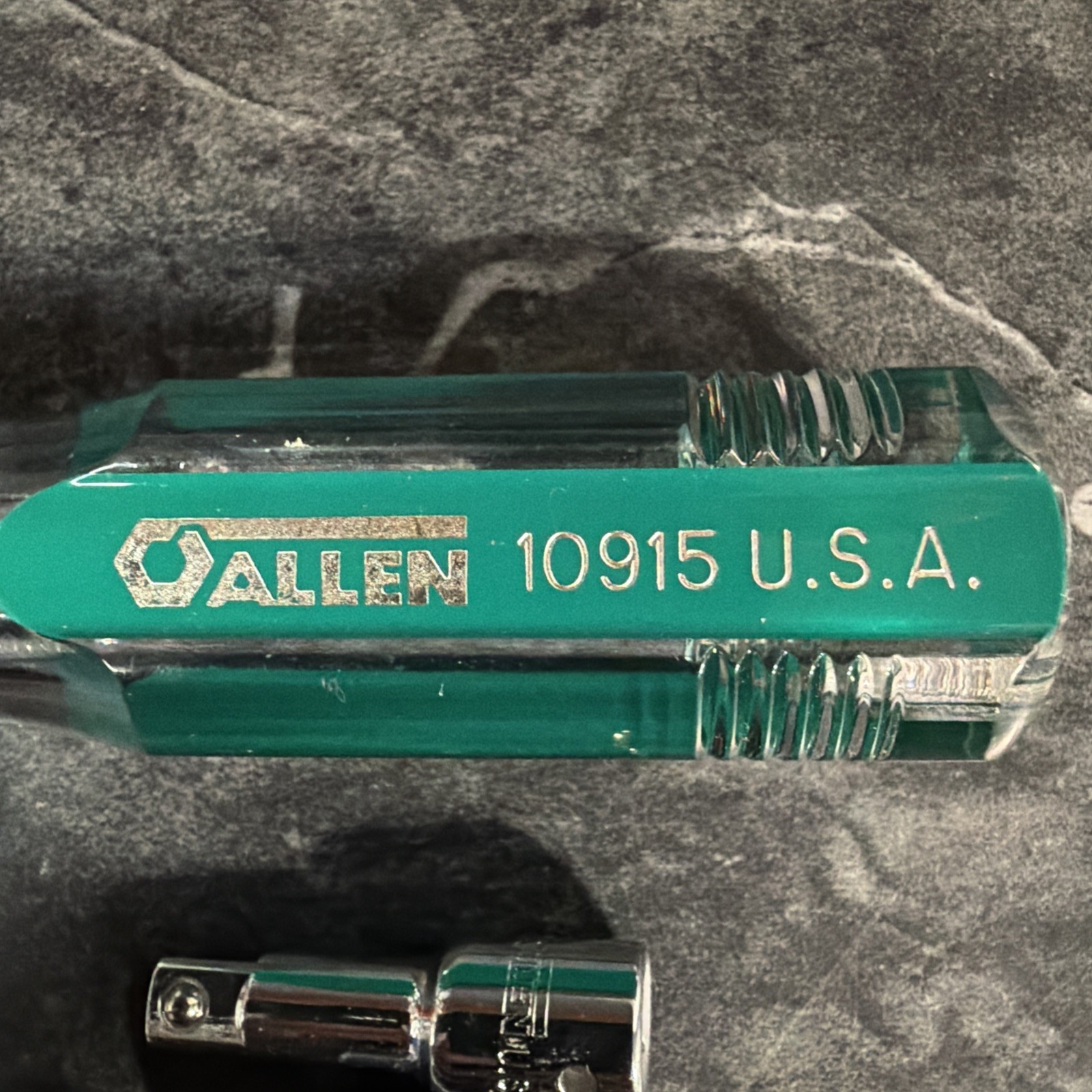 Vintage Allen 10915 Nut Driver Set Made in USA Steel Case Incomplete Parts