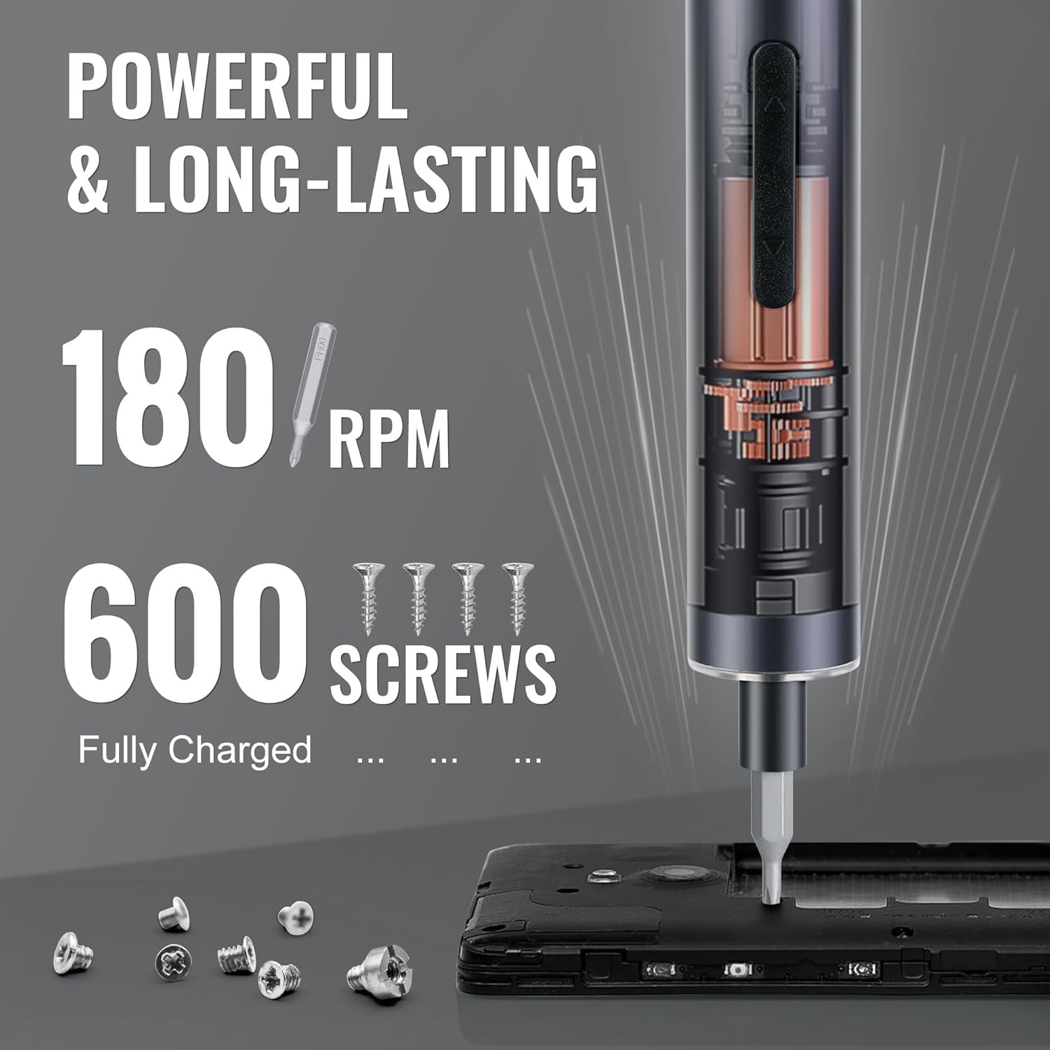 WORKPRO 20 in 1 Magnetic Rechargeable Cordless Screwdriver Kits Mini Screwdriver