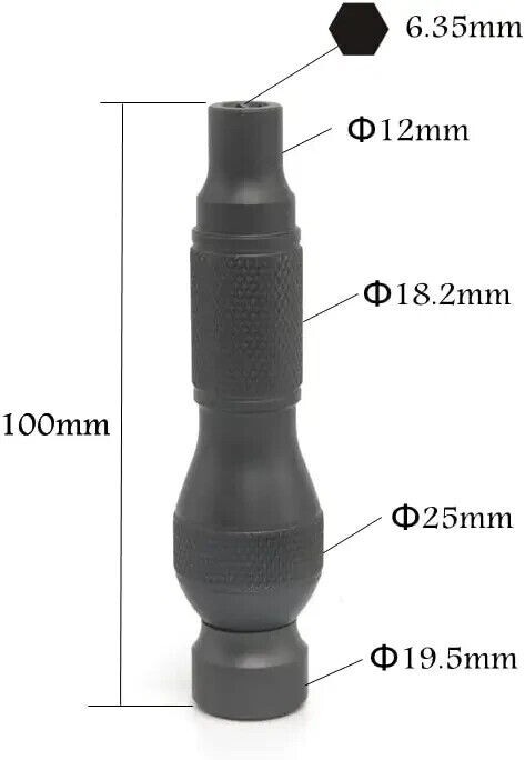 Metal Magnetic Handle For 1/4″ Screwdriver for 1/4″ Bits Tool