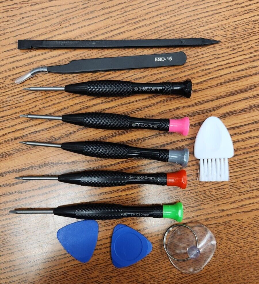 Apple Macbook Air or Pro Complete tool kit Torx T3 T5 T8H Spudger ESD Tweezers