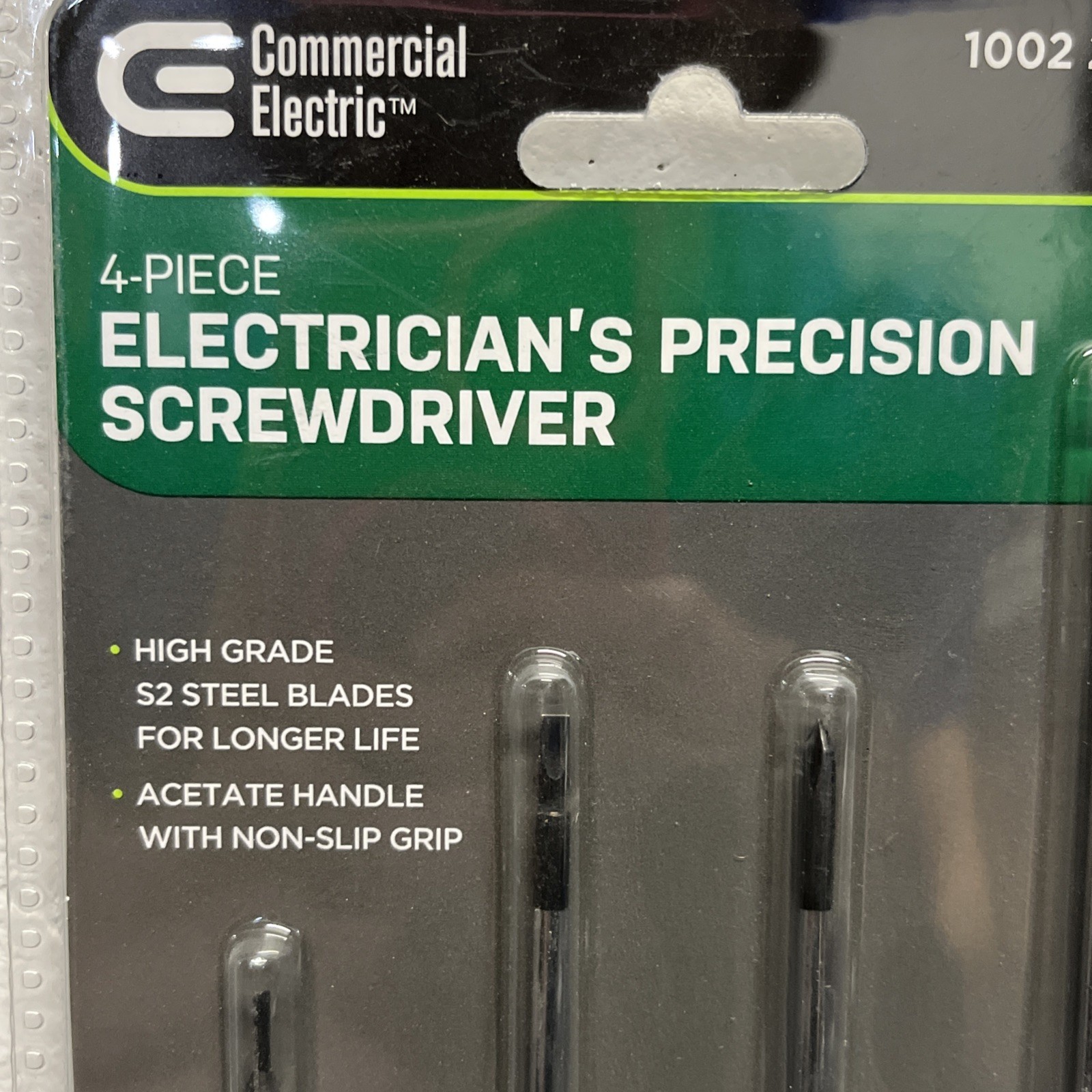 BRAND NEW!! Commercial Electric 4-Piece Green Precision Screwdriver Set