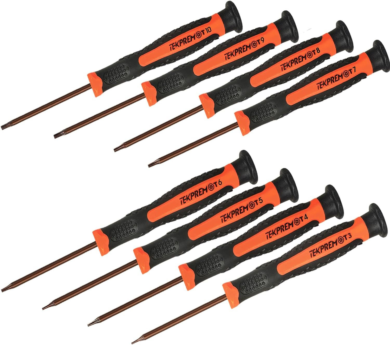 8 in 1 Small Torx Screwdriver Set with T3 T4 T5 T6 T7 T8 T9 T10 Torx Security Bi