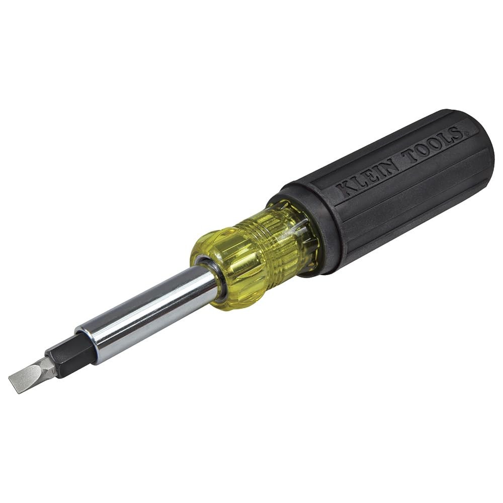 10-in-1 Multi-Bit Screwdriver Nut Driver with Interchangeable Shafts 7.9 in