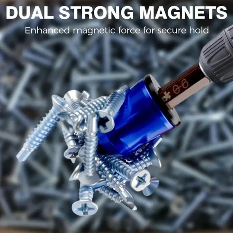 5pcs Strong Magnetic Screw Ring: 1/4 Inch/ 6.35 mm Universal Magnetic Screw Hold