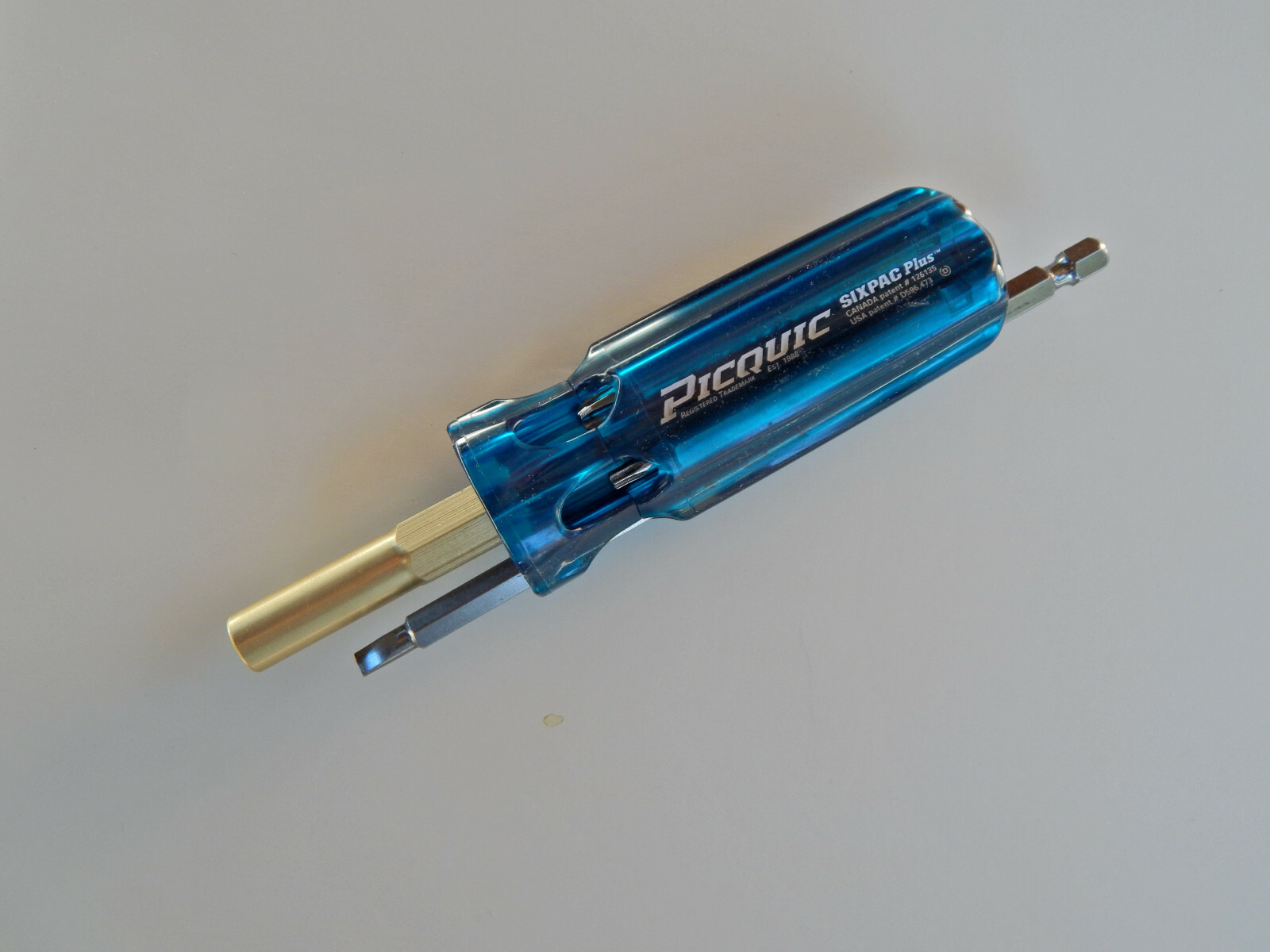 PICQUIC SIXPAC Plus Screwdriver Multi Bit w/ 7 Hex Bits – “Aquamarine”