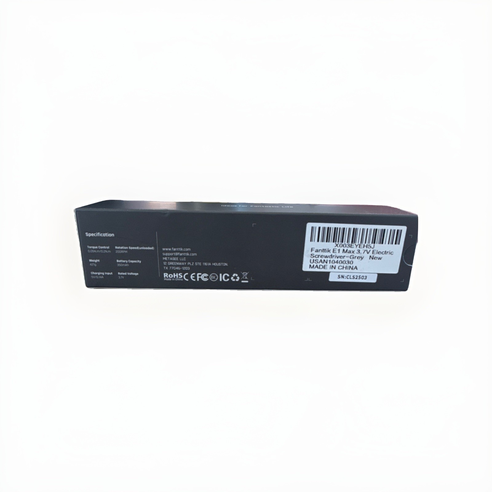 Fanttik NEX E1 Max Electric Screwdriver Gray 421g USAN1040030