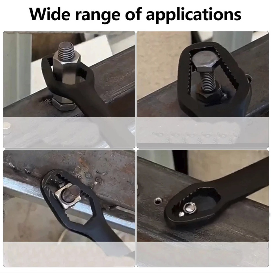 1pc Universal Double-Head Torx Wrench: Adjustable Self-Tightening Spanner – NEW