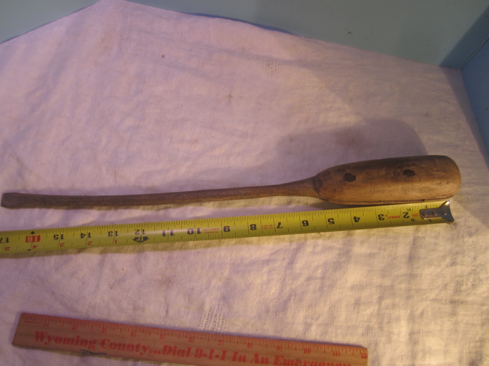 VINTAGE 18 ” REGULAR SCREWDRIVER WOODWORKING W/ WOODEN HANDLE