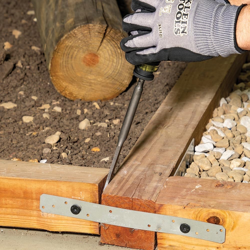 Klein Tools 32753SD SDS Demolition Screwdriver, Flat Chisel and Bull Black