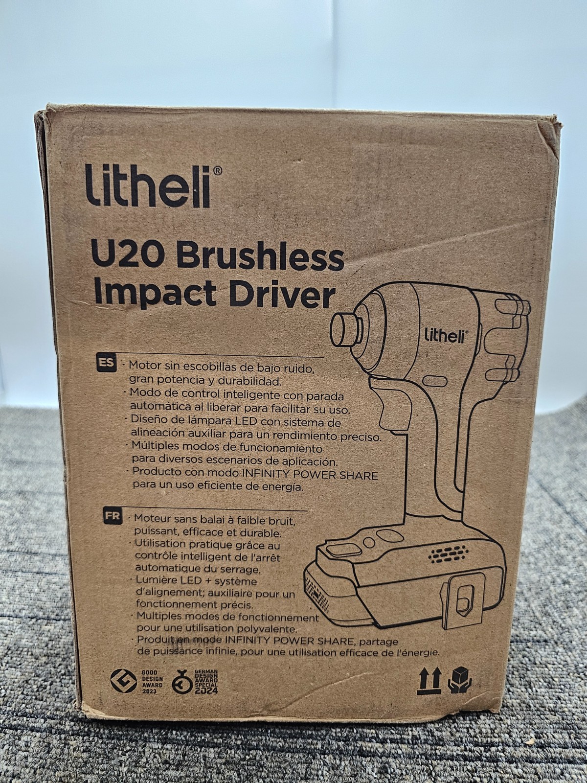 Litheli U20QZ00-0A120 20V Cordless Impact Driver 2035 in-lbs Max Torque