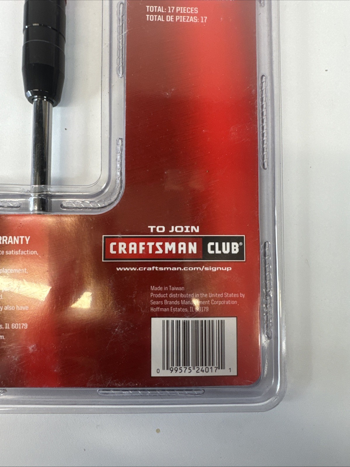 CRAFTSMAN 17 PC. T-HANDLE DRIVER + BITS SET 1/4″ DRIVE MACH SERIES 948025