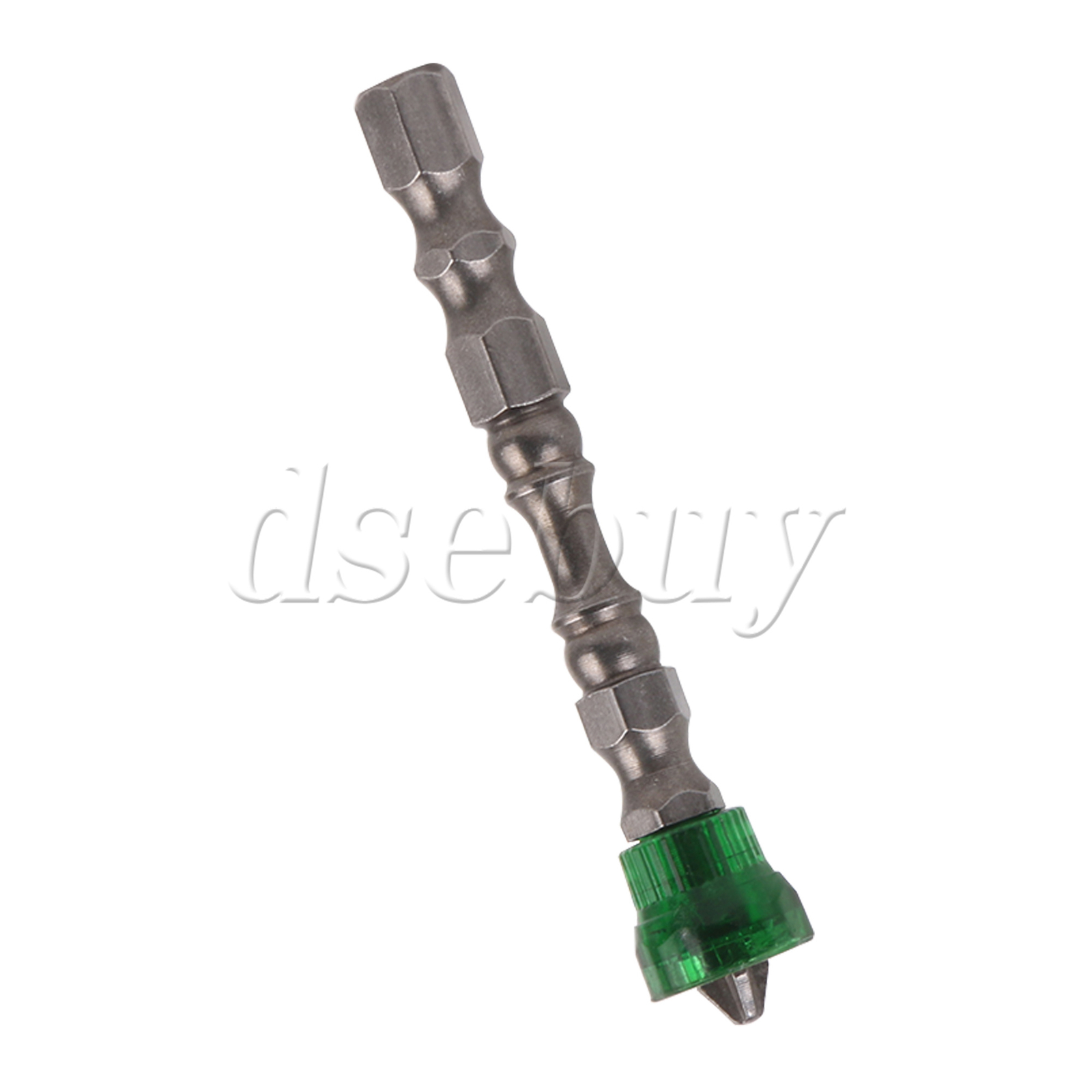 25PCS Green Magnetic Collar Design S2 Steel Screwdriver Bit w/ 1/4″ Hex Shank