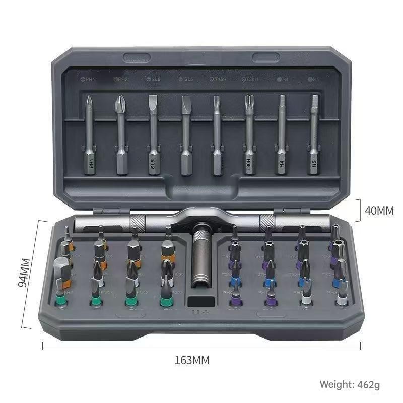 42 in 1 Magnetic Screwdriver Set Precision Ratchet Handle DIY Repair Tool Kits