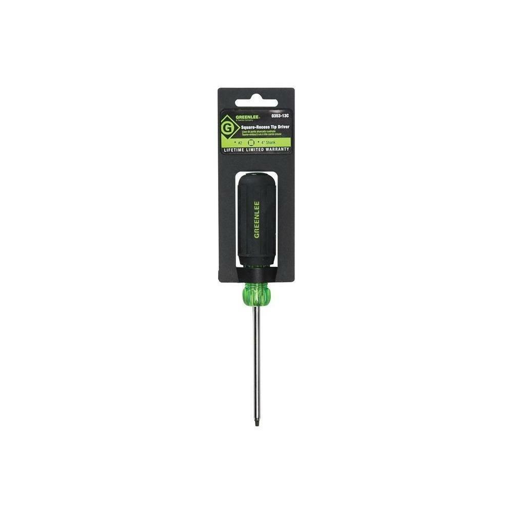 Greenlee 0353-13C Square-Recess Tip Driver #2 x 4″