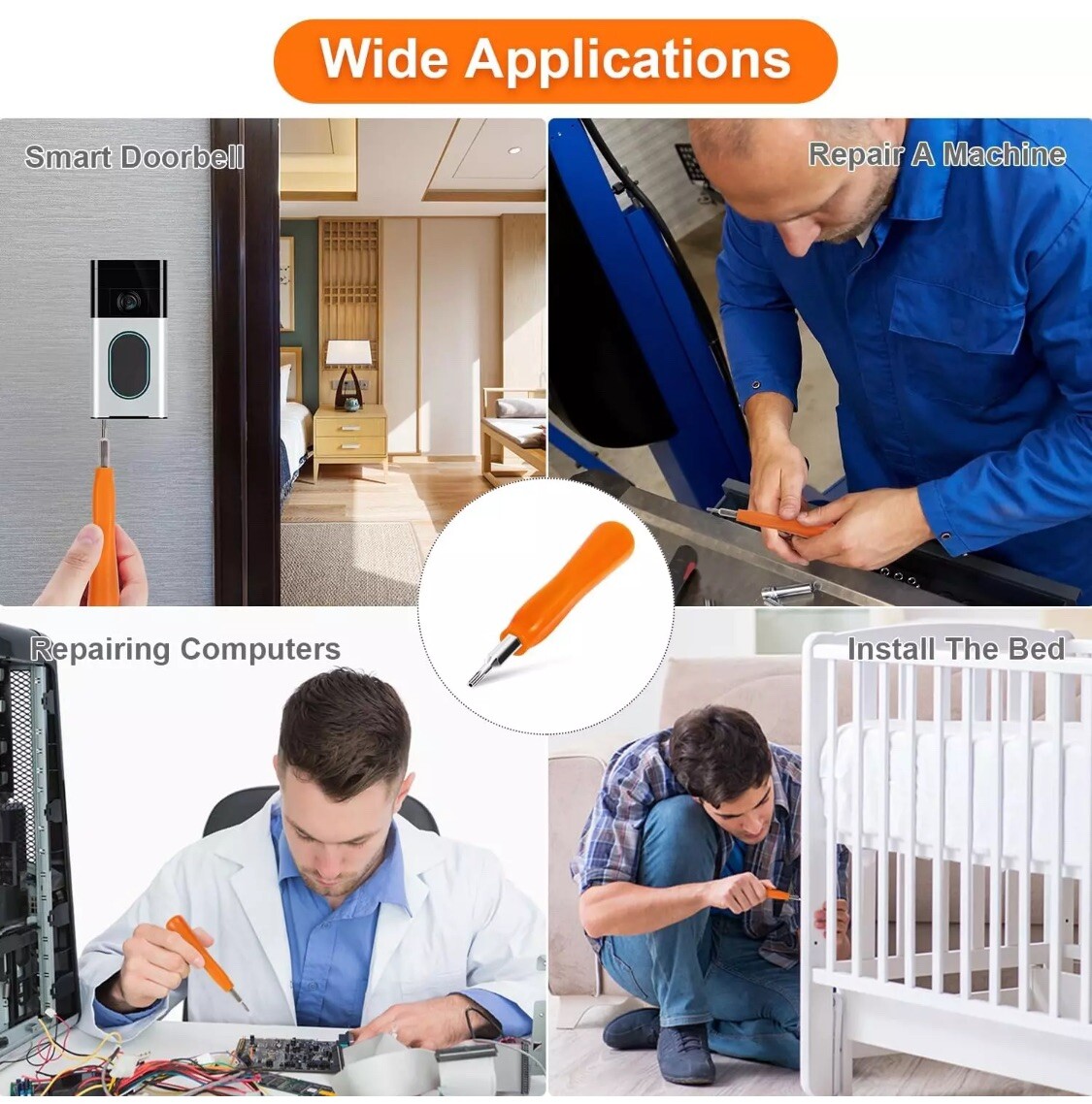 Screwdriver for Ring Doorbell Gen 1 2 3 4 Plus Pro With 16 Screw For All Models