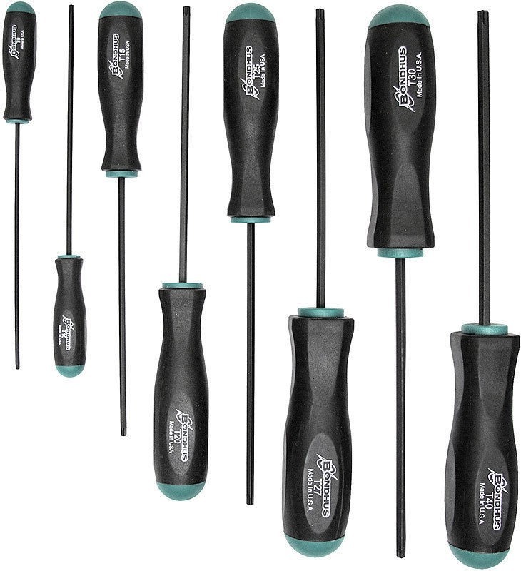 Bondhus 25pc Screwdriver Set, Ball End, Torx & Hex, Metric & Standard SAE USA