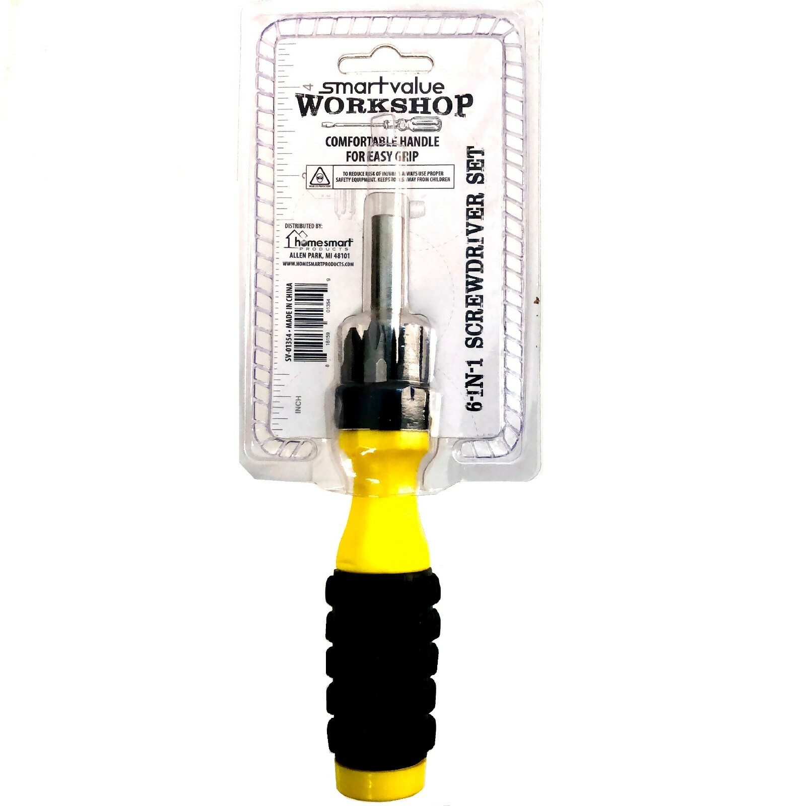 SV-01354, Smart Value Workshop 6-In-1 Multipurpose Screwdriver Set