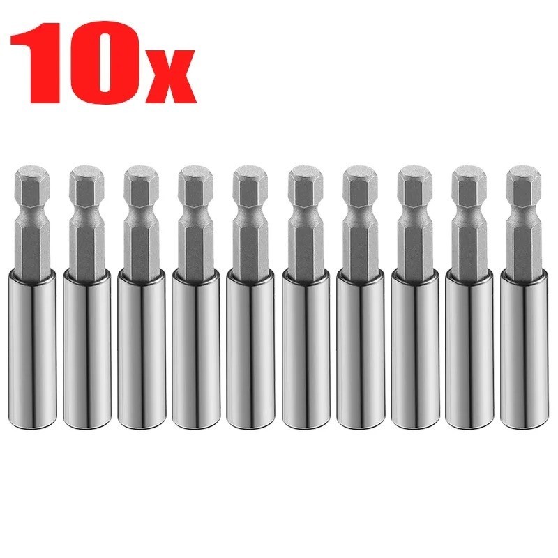Magnetic Screwdriver Bit Holder Extension Rod Hex Shank Tool 1/10PCS