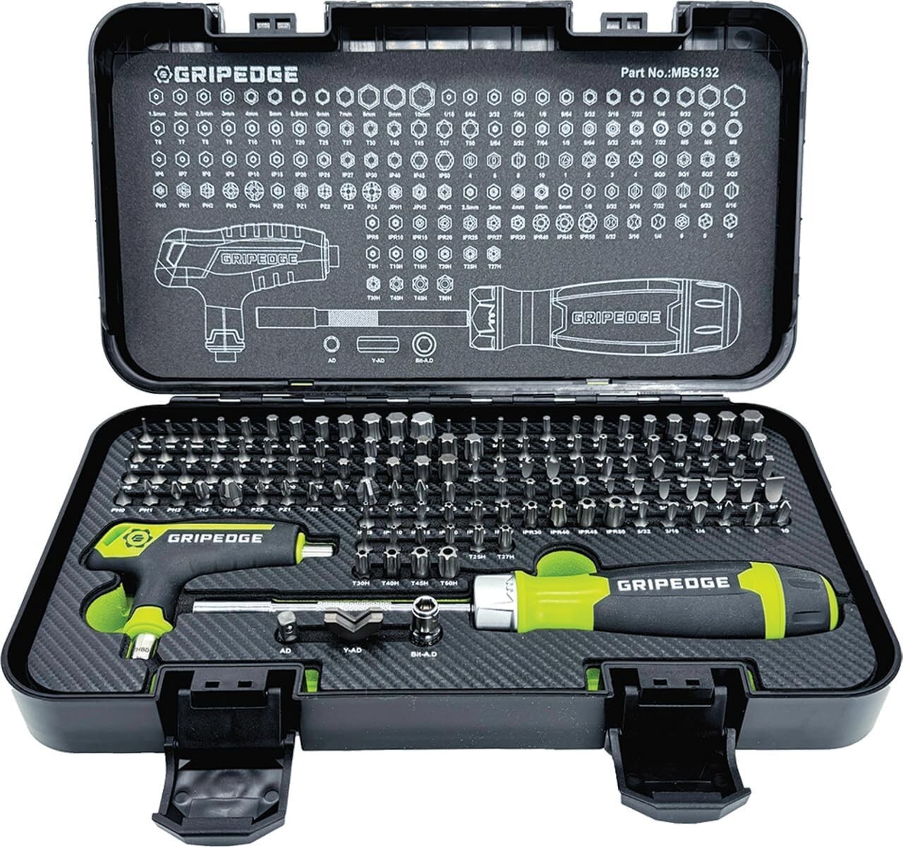 Tools | 132-PC R.P.T. Multi-Bit Driver Set