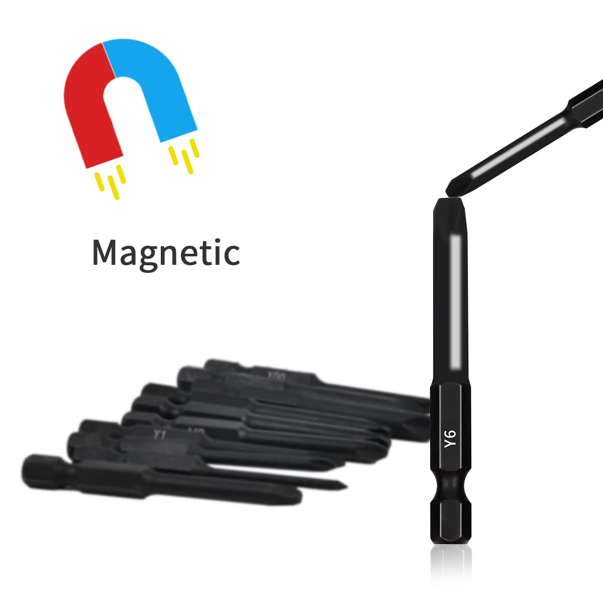 Set10 puntas triwing magneticas 2.3in tamaños Y000 Y00 Y0 Y1 Y2 Y2.5 Y3 Y4 Y5 Y6