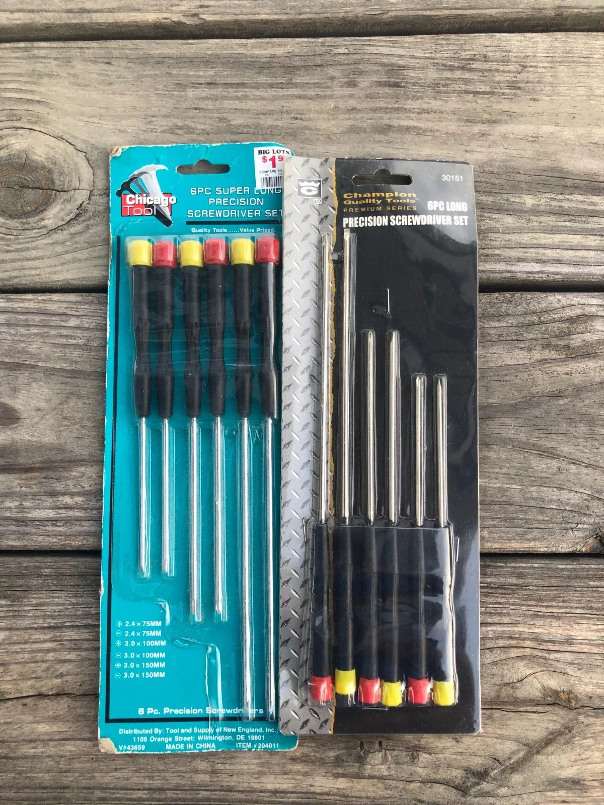 Lot of 2 Precision Screwdriver Sets – Chicago Tool & Champion Quality Tools