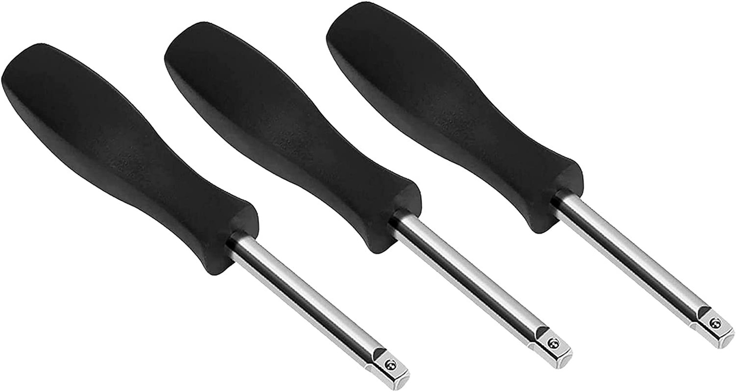 3 PACK Black 1/4 Inches Drive Spinner Handle Socket Driver Handle fo…