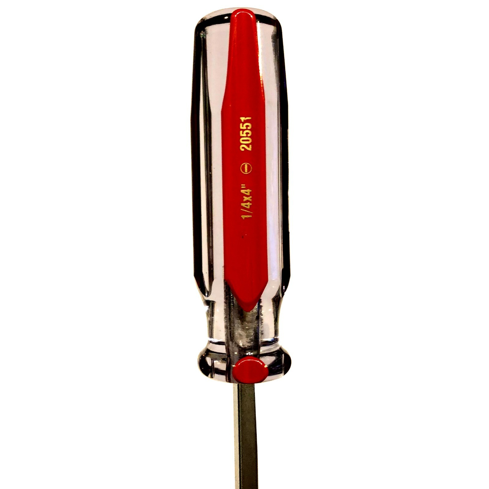 20551 1/4”x4” Slotted, Acetate Handle, ACE pro series, Taiwan Made, 0829012055
