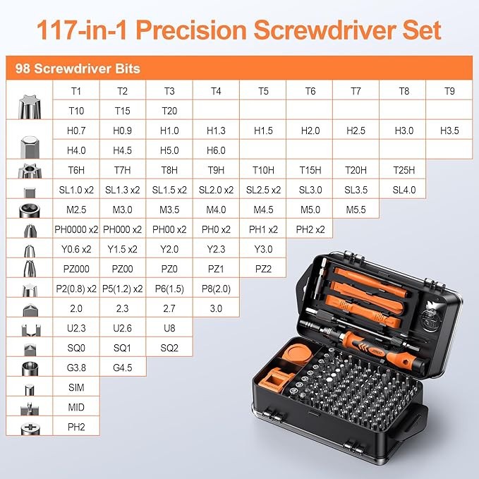 Portable Precision Screwdriver Repair Tool Set Repair For Professional Repair