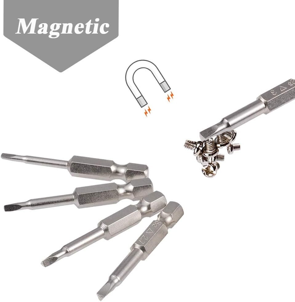 5 Pcs Magnetic Triangle Head Screwdriver Bit Set S2 Steel Triangular Screwdriver