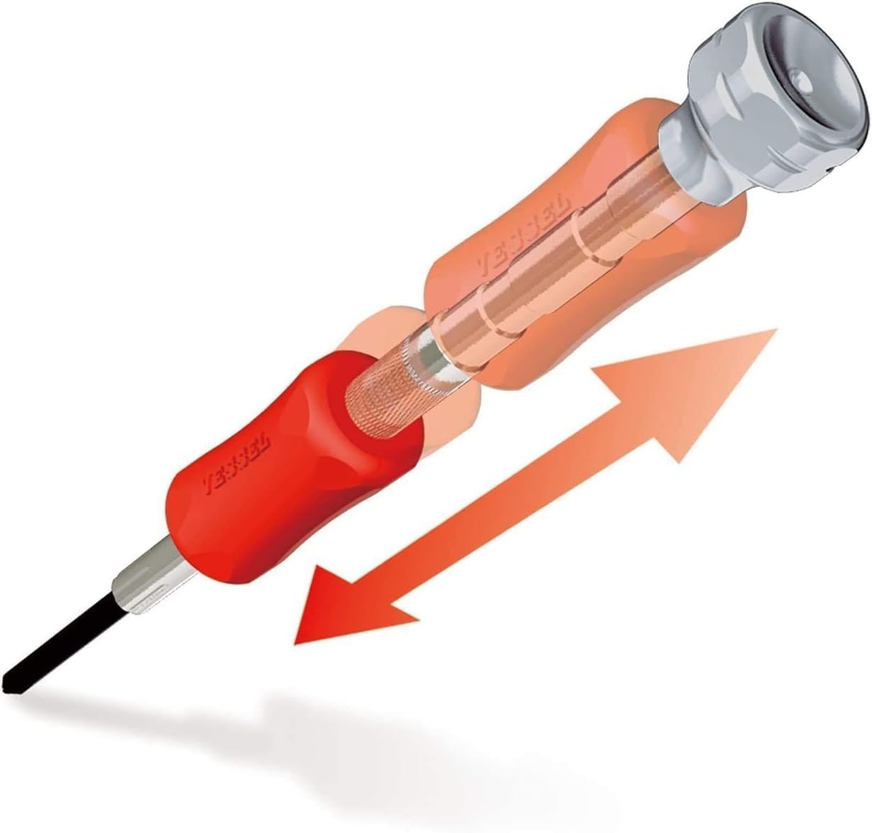 Vessel Precision Screwdriver Set TD-56S / +0, 00, 000, 0000, -0.7, -0.9 Clear