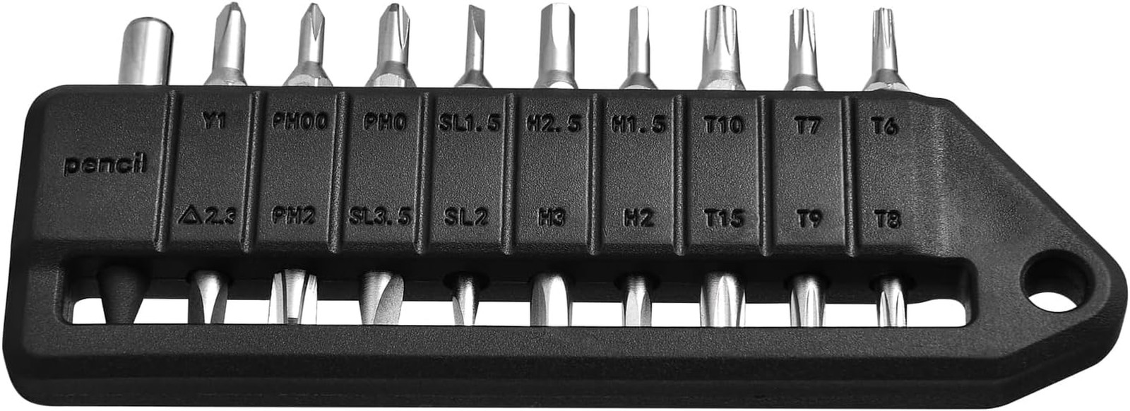 MBS1 4Mm Hex Bit Screwdriver Set, 9 PCS Durable S2 Tool Steel Double-Ended Bit S