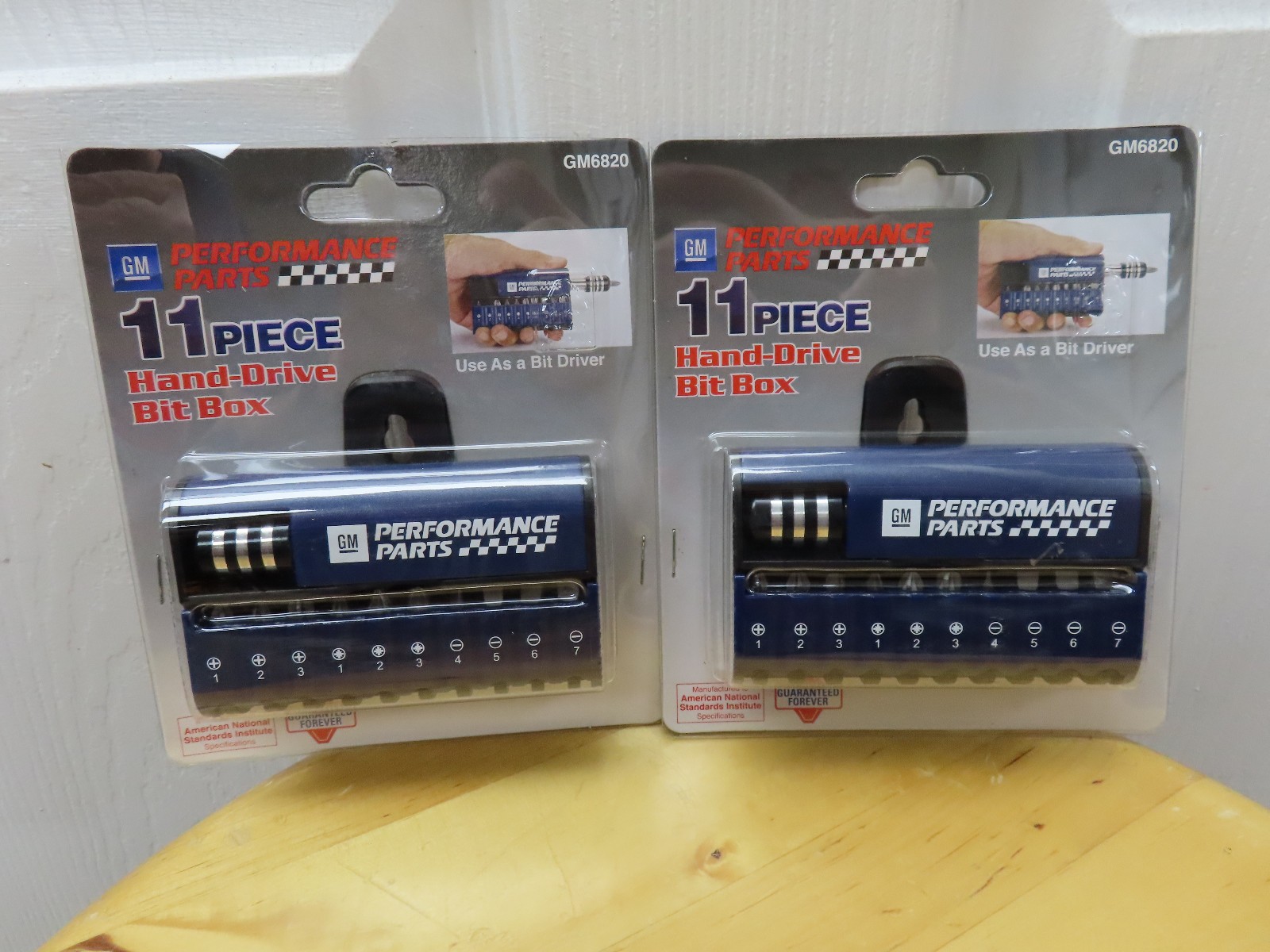 2 x GM Performance Parts, 11-Pc, Hand Drive Bit Box (Ph, Pz, Slotted) Taiwan