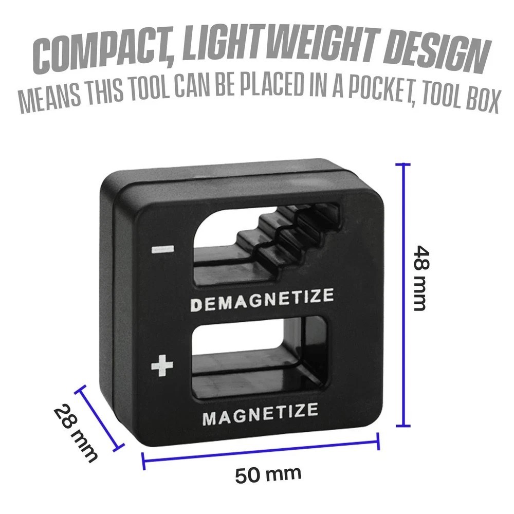 MAGNETIZER DEMAGNETIZER MAGNETIC TOOL FOR SCREWDRIVER TIPS SCREW BITS