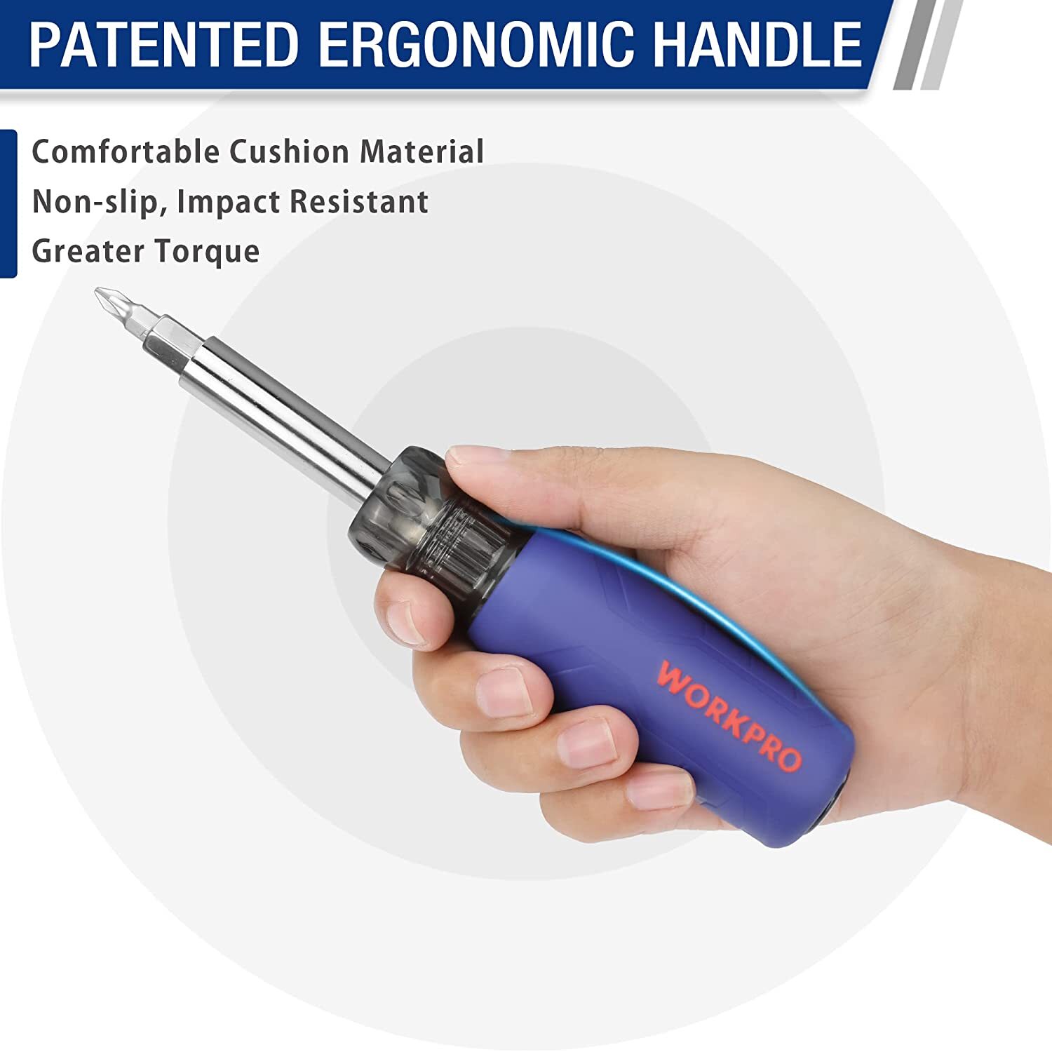 WORKPRO 11-in-1 Screwdriver/Nut Driver Set Tool Philips/Slotted/Torx/Square 3Nut