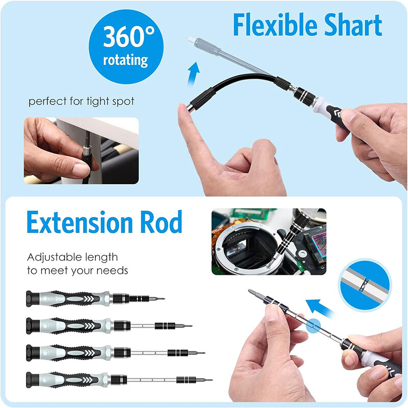 132 in 1 Precision Screwdriver Set PC Phone Computer Electronics Repair Tool Kit